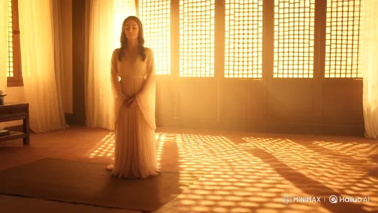 Tranquil Reflections: Unity and Forgiveness in Sunlit Courtyard – AI Generated Video | Hailuo AI
