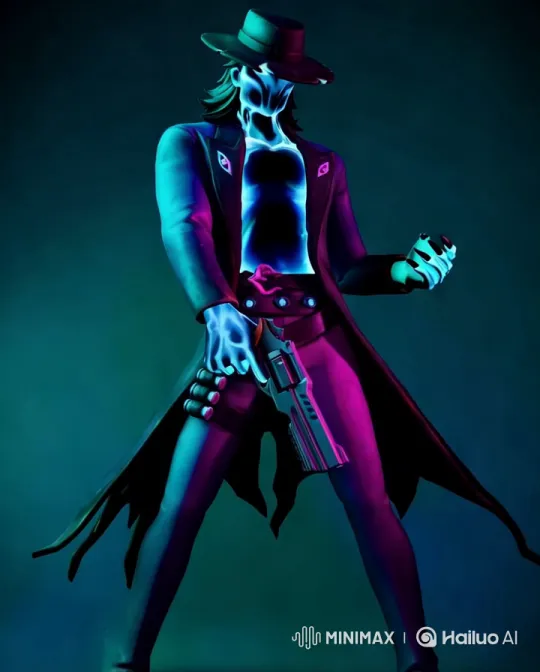 Eerie Figure with Gun in Dramatic Setting – AI Generated Video | Hailuo AI