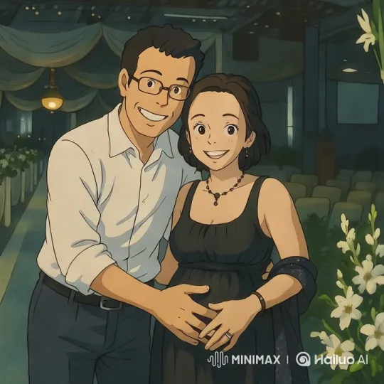 Couple's Joyful Celebration in Elegant Venue – AI Generated Video | Hailuo AI