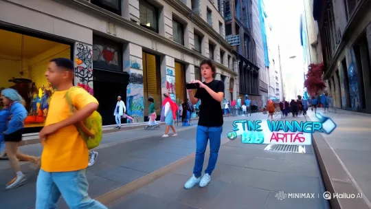 Title: "Time-Wandering Artist" – AI Generated Video | Hailuo AI