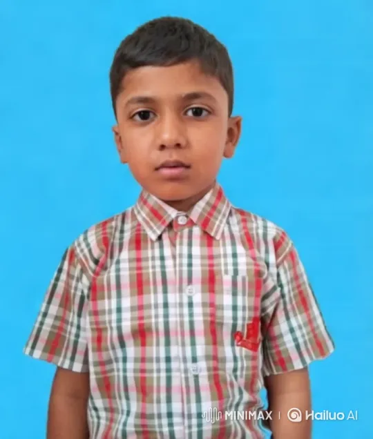 Young Boy in Plaid Shirt Examined by Camera – AI Generated Video | Hailuo AI