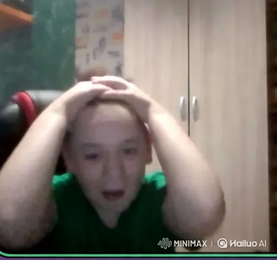 Child's Surprised Reaction Captured in Cozy Room Setting – AI Generated Video | Hailuo AI