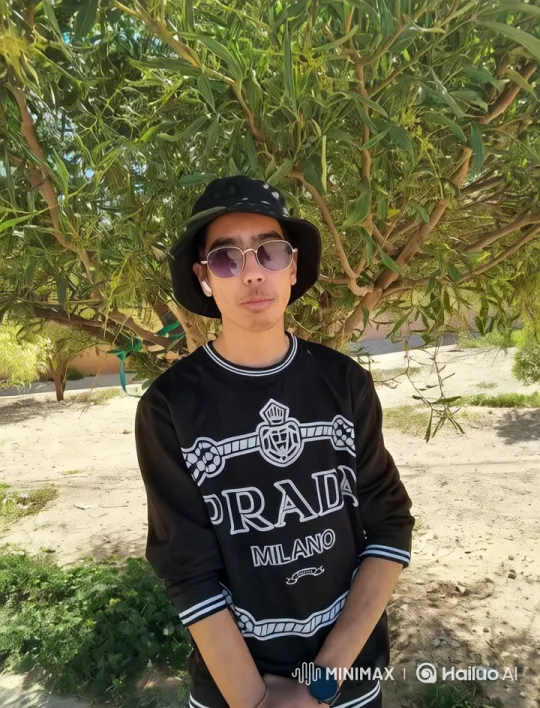Man Smoking Under Tree in Serene Garden Setting – AI Generated Video | Hailuo AI