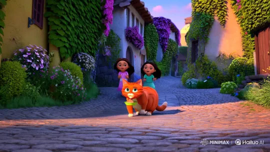 Sisters Find and Bond with Expectant Mother Cat – AI Generated Video | Hailuo AI