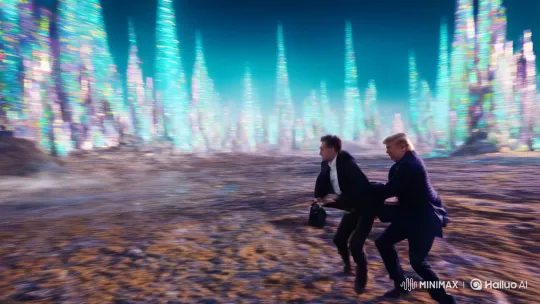 Elon Musk and Trump Battle Aliens in Cinematic Spectacle – AI Generated Video | Hailuo AI