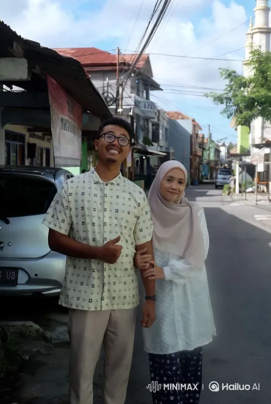 Couple Enjoying a Serene Walk on a Quiet Street – AI Generated Video | Hailuo AI