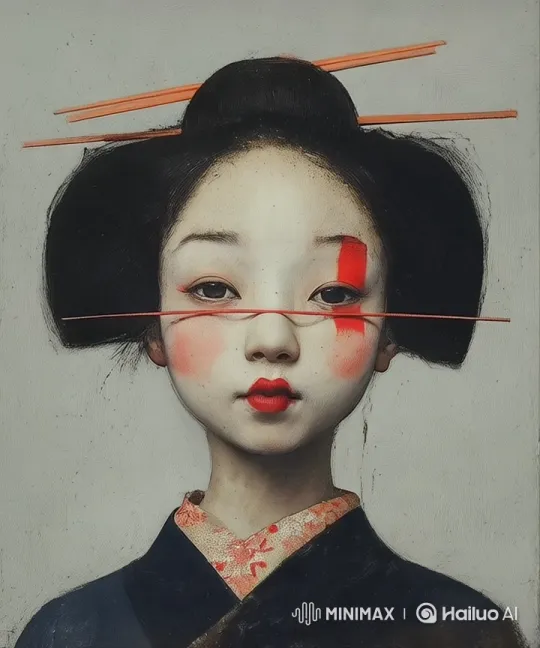 Traditional Japanese Figure in Live2D Animation – AI Generated Video | Hailuo AI