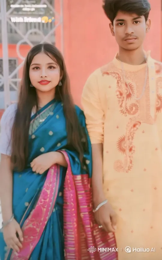 Traditional Attire and Serene Demeanor in Elegant Setting – AI Generated Video | Hailuo AI