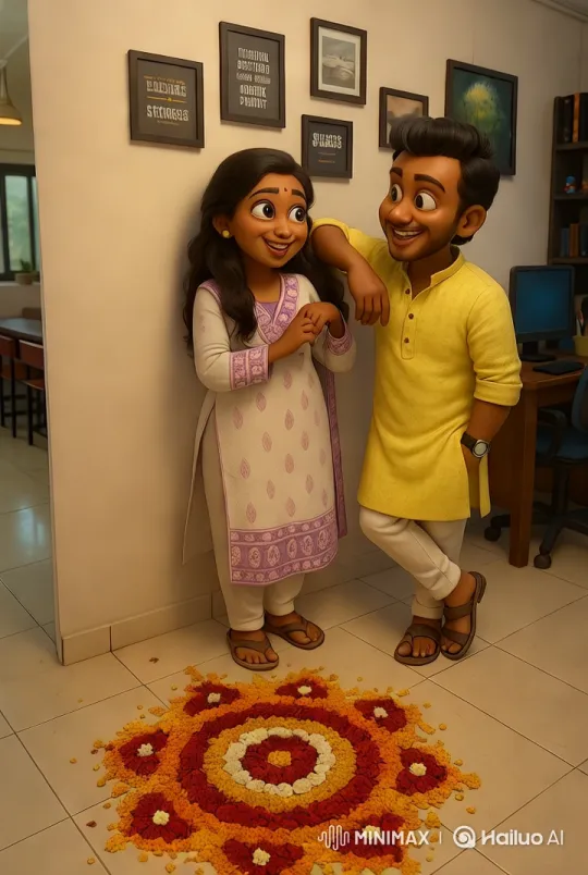 Joyful Couple in a Decorated Room with Motivational Art – AI Generated Video | Hailuo AI