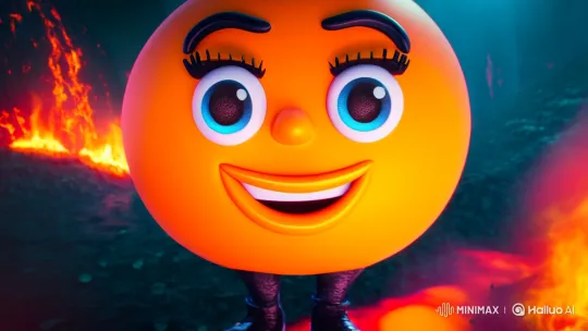 Emojifire: Cartoon Face Melts in Fiery Inferno – AI Generated Video | Hailuo AI