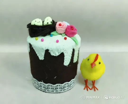 Animated Chick Flies Over Decorated Easter Cake – AI Generated Video | Hailuo AI