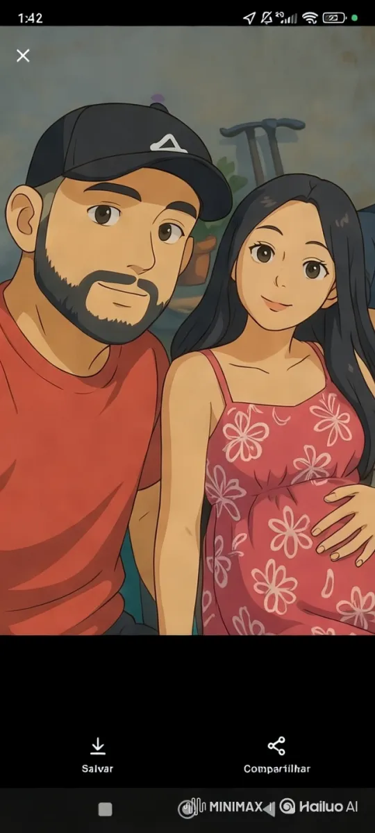 Cinematic Portrait of Intimate, Pregnant Couple – AI Generated Video | Hailuo AI