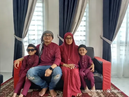 Family Portrait in Cozy, Ghibli-Inspired Setting – AI Generated Video | Hailuo AI