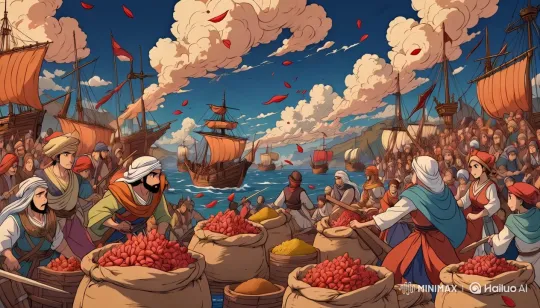 16th-Century Maritime Trade Route Confrontation – AI Generated Video | Hailuo AI