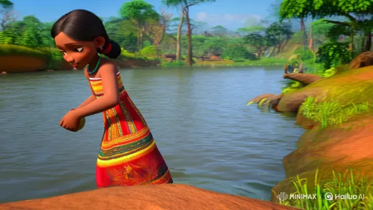Village Girl and Enchanted Calabash by the Niger – AI Generated Video | Hailuo AI