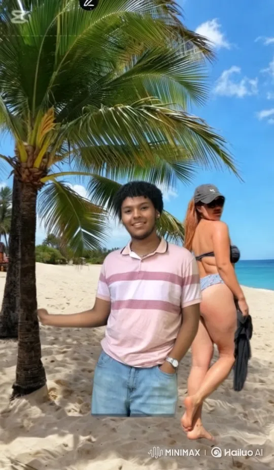 Beachside Couple Dancing to Perreo with Vibrant Aesthetic – AI Generated Video | Hailuo AI