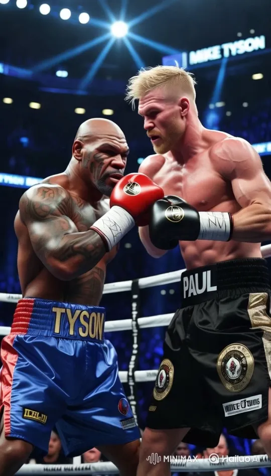 Mike Tyson vs. Jake Paul: Legendary Boxer's Downfall – AI Generated Video | Hailuo AI