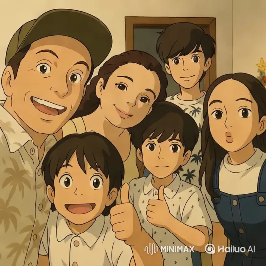 Family Gathering in Cozy Room with Cheerful Atmosphere – AI Generated Video | Hailuo AI