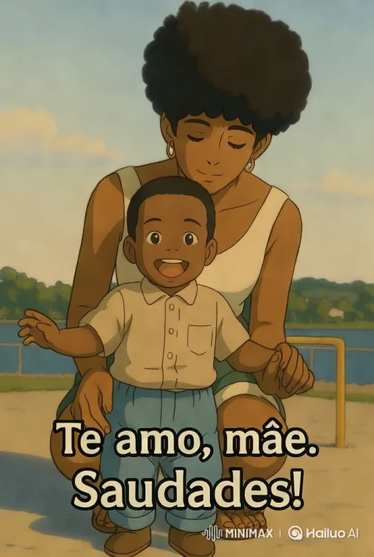 Black Mother and Son Enjoying Milestone Walk in Park – AI Generated Video | Hailuo AI