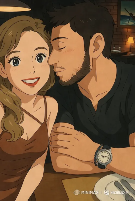 Intimate Moment Captured in a Warmly Lit Restaurant – AI Generated Video | Hailuo AI