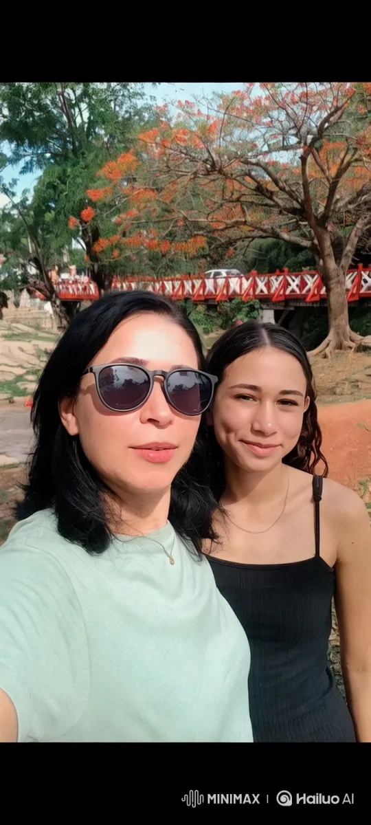 Women Enjoy Sunny Day in Scenic Park – AI Generated Video | Hailuo AI