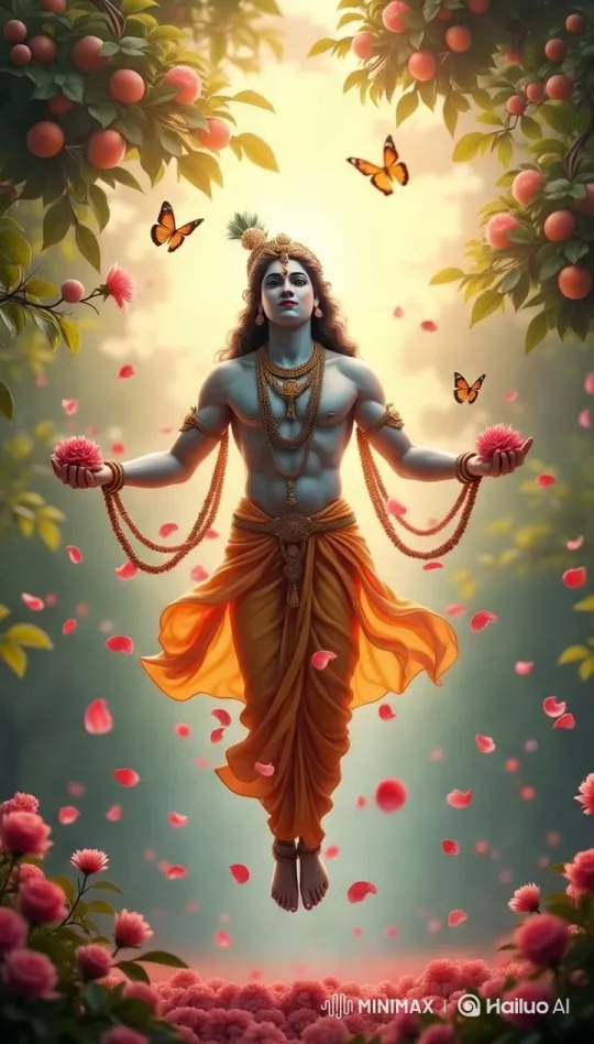 Divine Figure Levitates Amidst Nature's Beauty – AI Generated Video | Hailuo AI