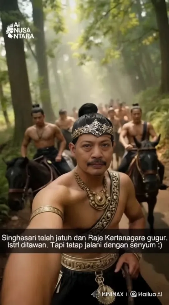 Warriors on Horseback Ride Through Enchanted Forest – AI Generated Video | Hailuo AI