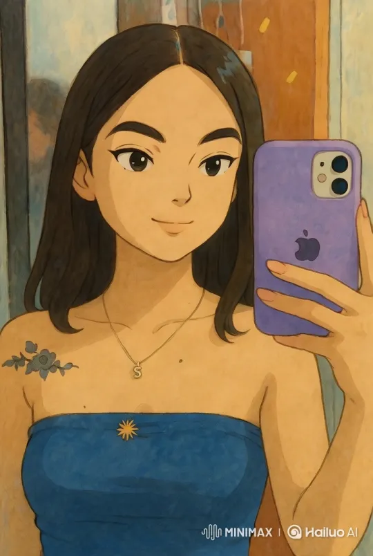 Young Woman Takes Selfie in Serene, Aesthetic Setting – AI Generated Video | Hailuo AI