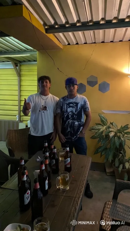Boys Embrace and Kiss in Warm-Lit Outdoor Scene – AI Generated Video | Hailuo AI