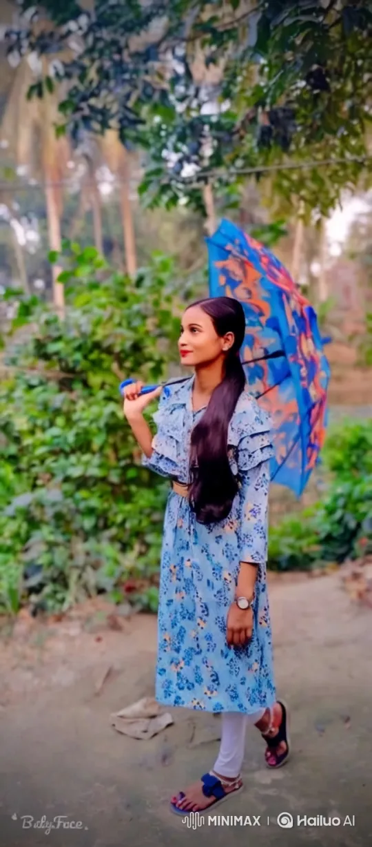 Girl in Nature with Ghibli-Inspired Aesthetic – AI Generated Video | Hailuo AI