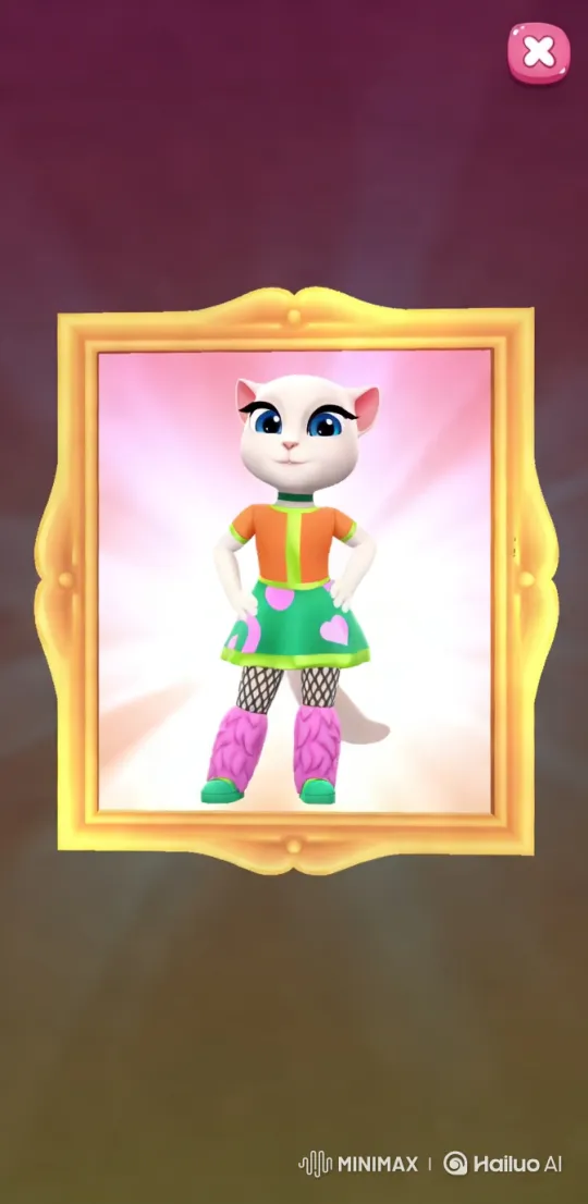 Animated Cat Poses Boldly in Vibrant Outfit – AI Generated Video | Hailuo AI