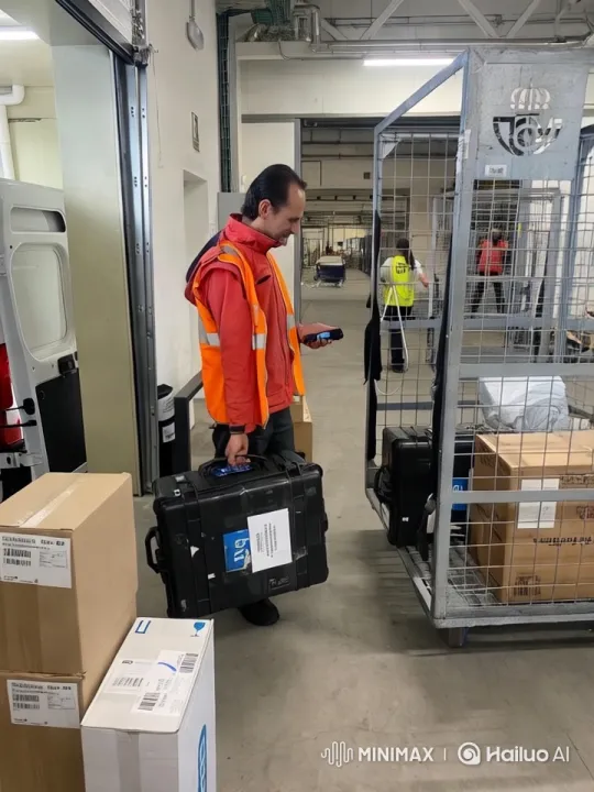 Man Unpacks Mysterious Bag in Industrial Warehouse – AI Generated Video | Hailuo AI