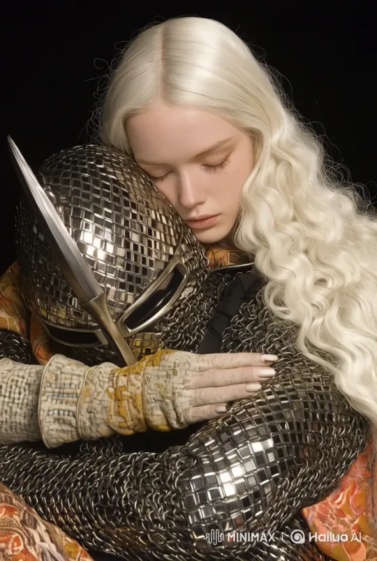 Knight Comforts Companion in Reflective Armor - Live2D Animation – AI Generated Video | Hailuo AI