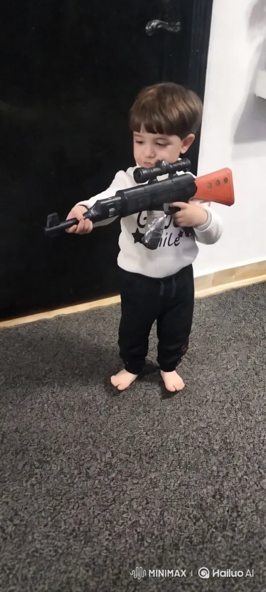 Child Defeats Alien Monsters with Toy Gun, Escapes on Motorcycle – AI Generated Video | Hailuo AI