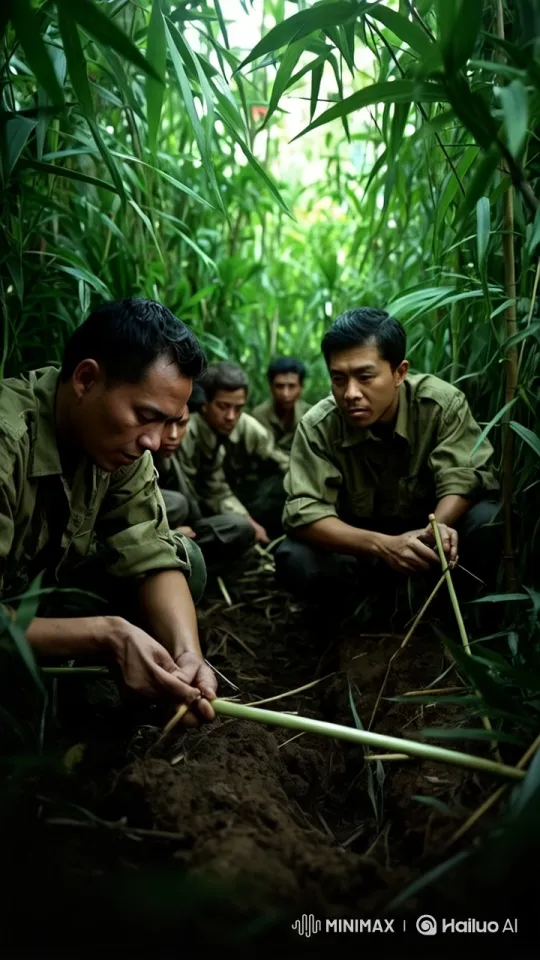 Vietnamese Soldiers Prepare Jungle Death Traps – AI Generated Video | Hailuo AI