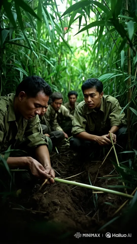Vietnamese Soldiers Set Deadly Jungle Traps – AI Generated Video | Hailuo AI