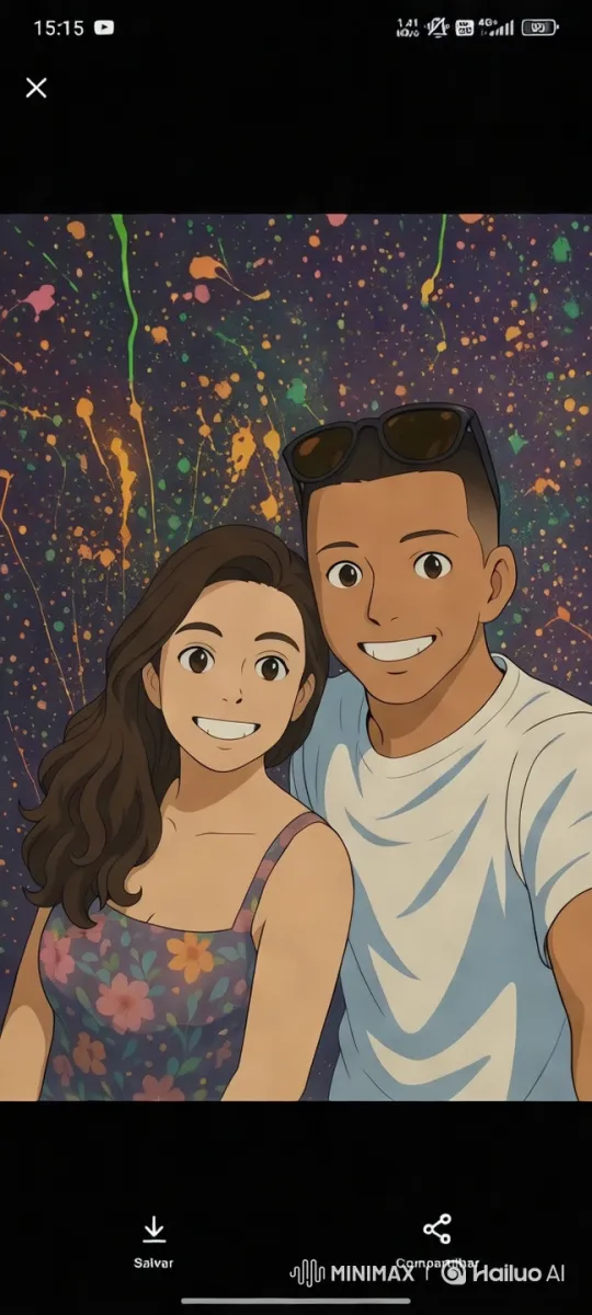 Vibrant Animated Duo in Joyful, Artistic Scene – AI Generated Video | Hailuo AI