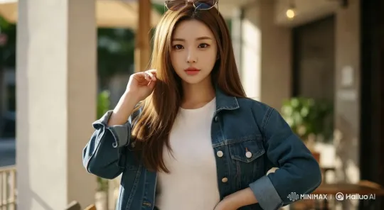 Confident Woman in Serene Outdoor Setting – AI Generated Video | Hailuo AI