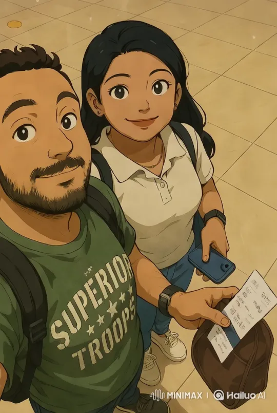 Cinematic Video of Individuals with Backpacks and Notes – AI Generated Video | Hailuo AI