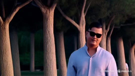 Mysterious Man in Serene Night Scene with Live Model Lighting – AI Generated Video | Hailuo AI