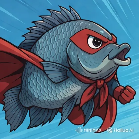 Superhero Fish Flies with Determination in High-Aesthetic Clip – AI Generated Video | Hailuo AI