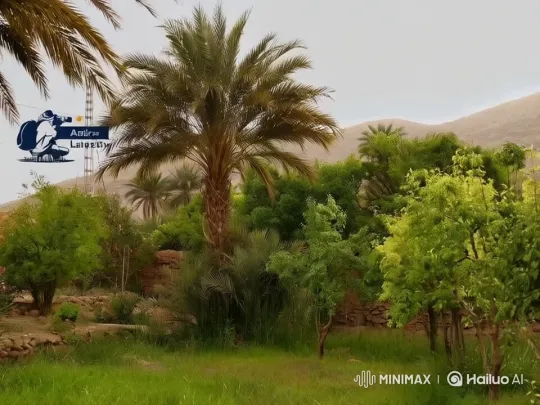 Pastoral Peace: Grazing Goats in a Lush Orchard – AI Generated Video | Hailuo AI