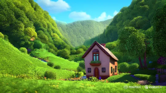 Tranquil Valley: Family Life and Innocent Curiosity – AI Generated Video | Hailuo AI