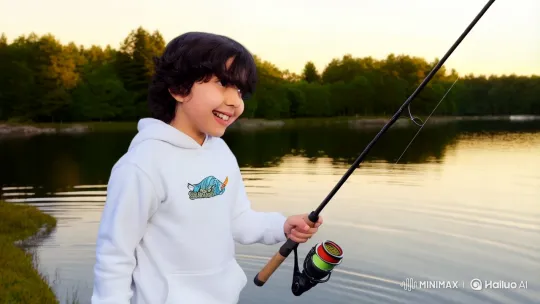 Young Boy Swallowed by Fish in Unexpected Adventure – AI Generated Video | Hailuo AI