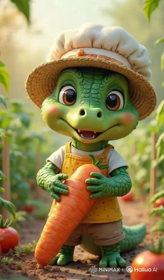 Harvesting Carrots and Tomatoes with Care – AI Generated Video | Hailuo AI