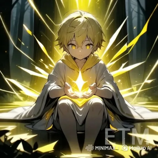 Boy in Forest Holds Glowing Star Amidst Enchanted Darkness – AI Generated Video | Hailuo AI