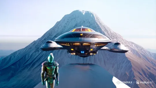 Alien Leader Meets Lord Shiva at Mount Kailash – AI Generated Video | Hailuo AI