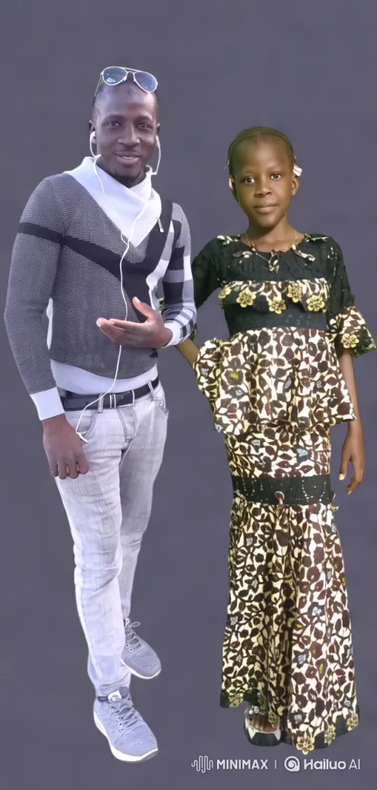 Father and Daughter in Stylish Coordination Walking – AI Generated Video | Hailuo AI