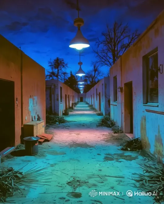 Eerie Corridor: Deserted Space with Striking Aesthetics – AI Generated Video | Hailuo AI