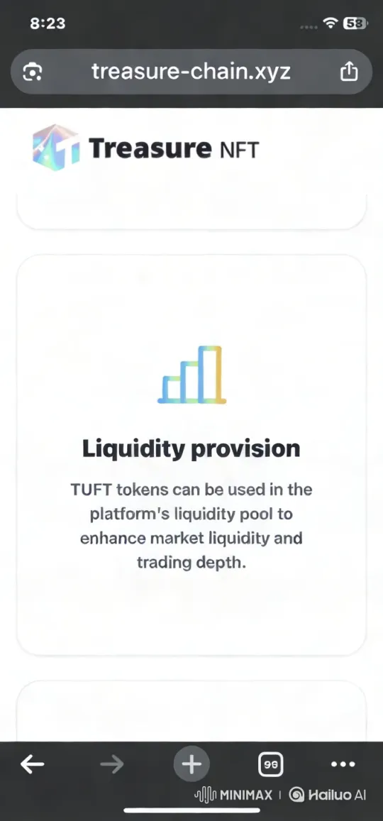 Treasure NFT: TUFT Liquidity Provision Overview – AI Generated Video | Hailuo AI